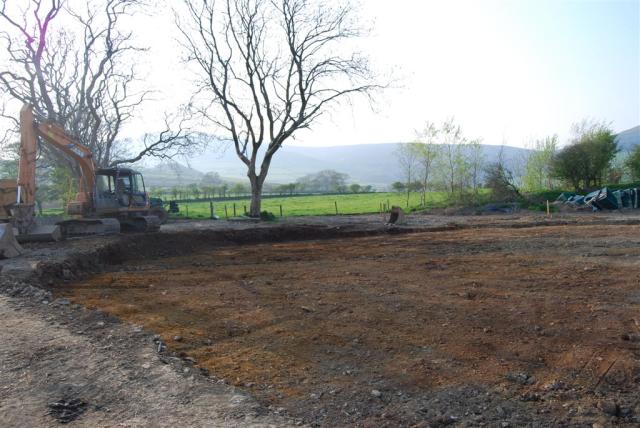 Site of the parlour pulled out