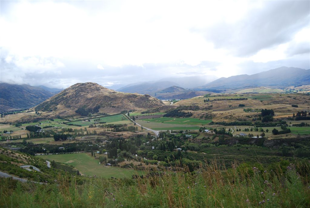 From the Crown Range, view over Queenstown